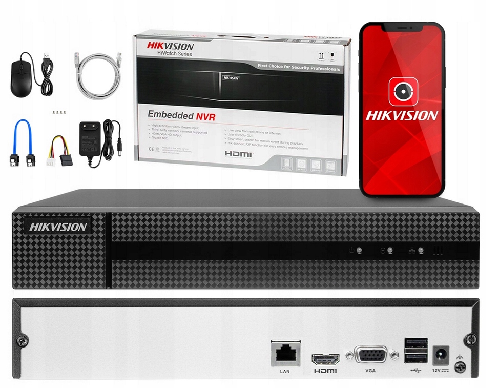 Zestaw do monitoringu HiLook IPCAM-B4 30DL-KIT 8CH - obrazek 3