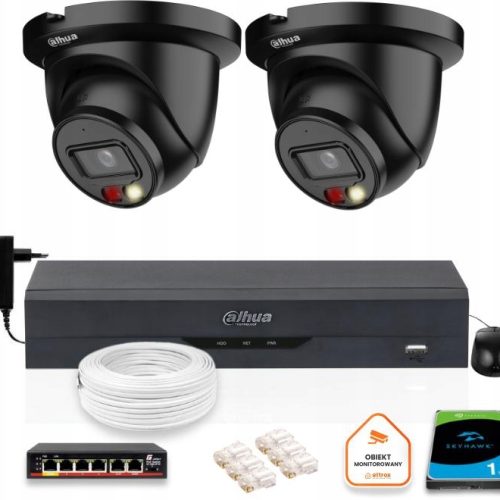 Zestaw monitoringu 2x IPC-HDW2849TM-S-IL-0280B-BLA...