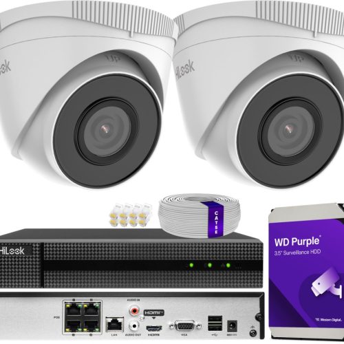 Zestaw monitoringu dom kamera IP 2x IPC-T250H 5MPx...