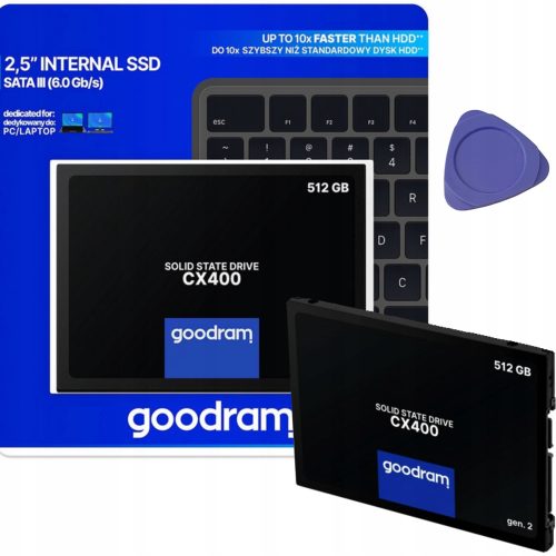 Dysk SSD CX400 512GB SATA3 550/500 MB/s GOODRAM WI...