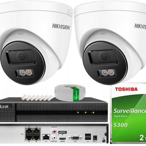 Zestaw do monitoringu IP 2x DS-2CD1361G2-LIU 6MPX ...