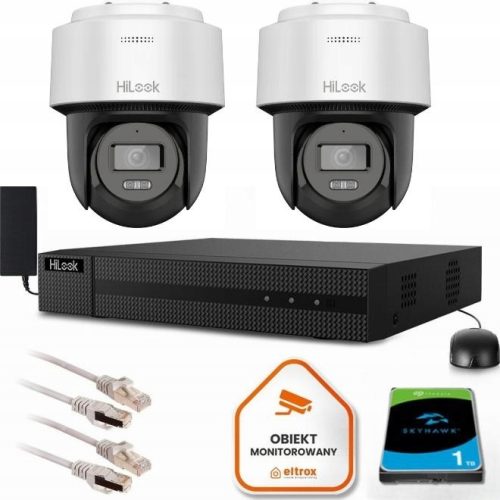 Zestaw do monitoringu IP 2x PTZ-N2MP-P 2MPx IR30 m