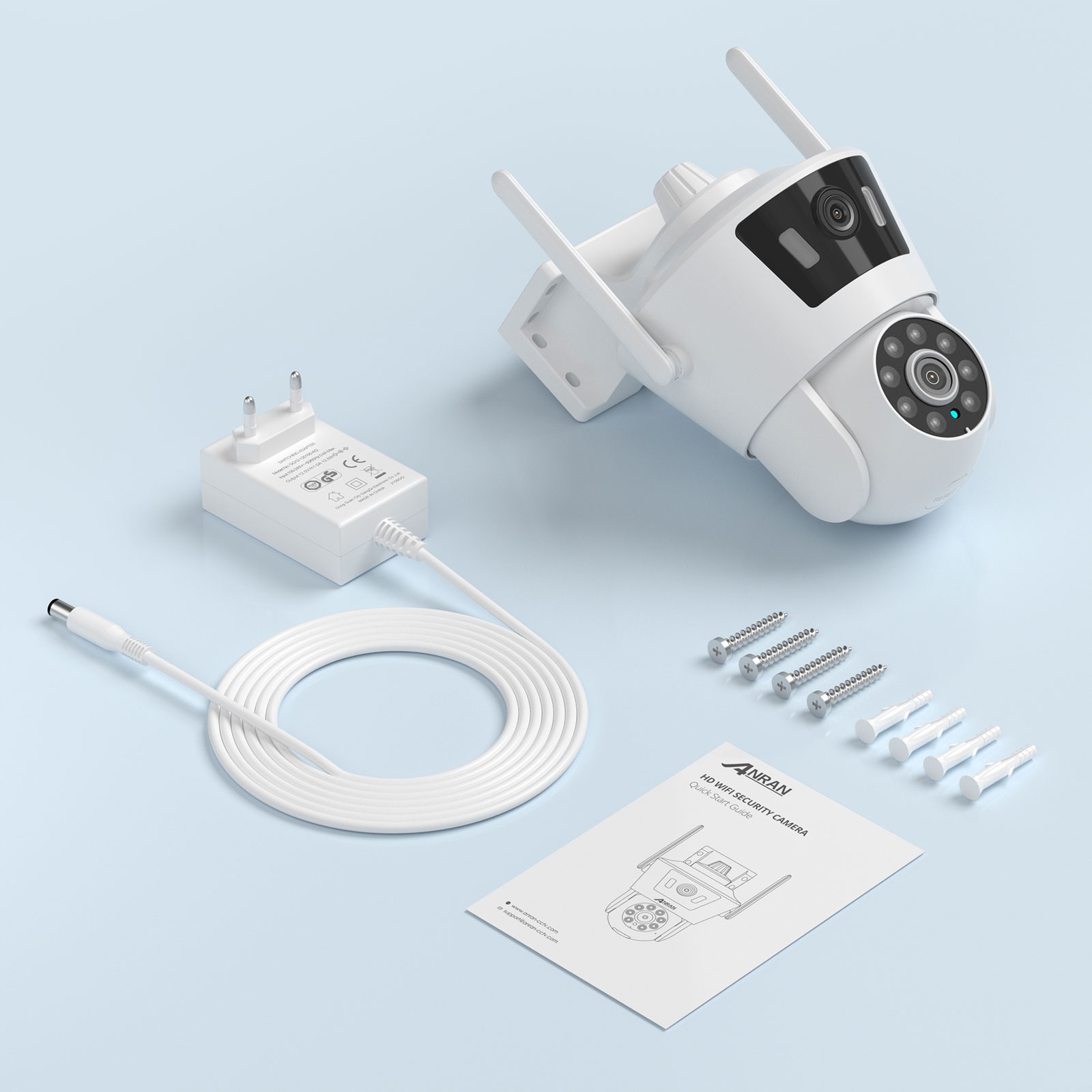 Kamera IP zewnętrzna Anran P7 Dual Lens Wifi Camera autotracking ICSEE - obrazek 13