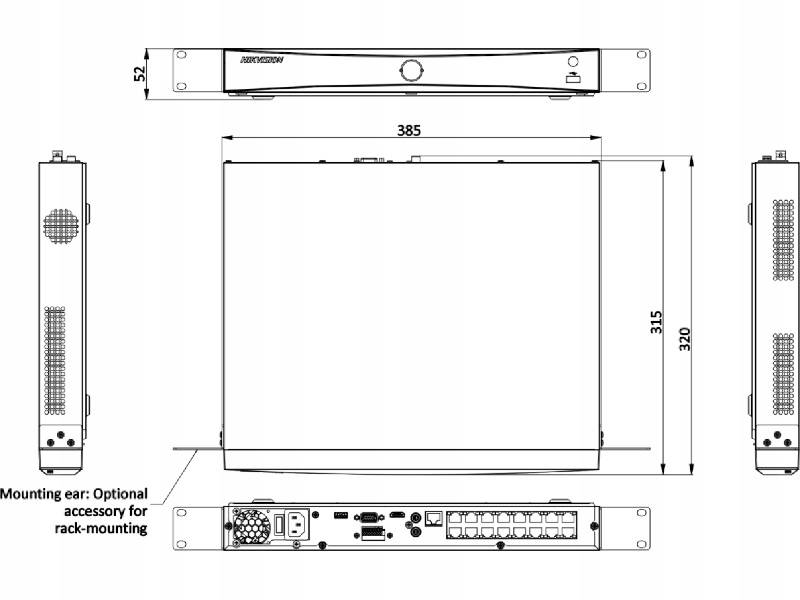 Rejestrator Hikvision Do 16 Kamer PoE IP DS-7616NXI-K2/16P(D) AcuSense 12MP - obrazek 3