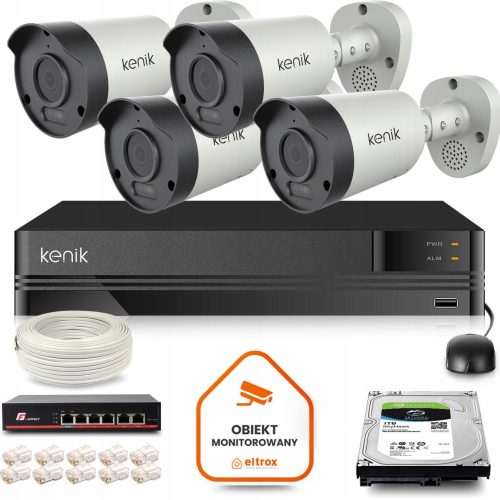 Zestaw monitoringu dom firma IP 4x KG-5430TAS-ILD ...