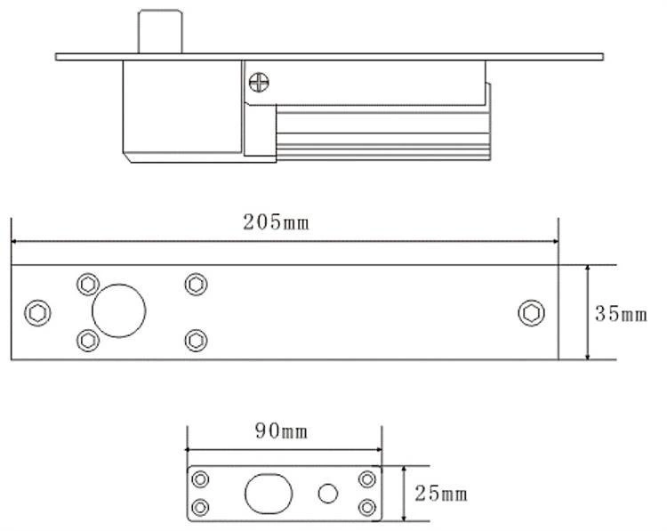 Rygiel elektromagnetyczny ASF802 rewersyjny DAHUA - obrazek 6
