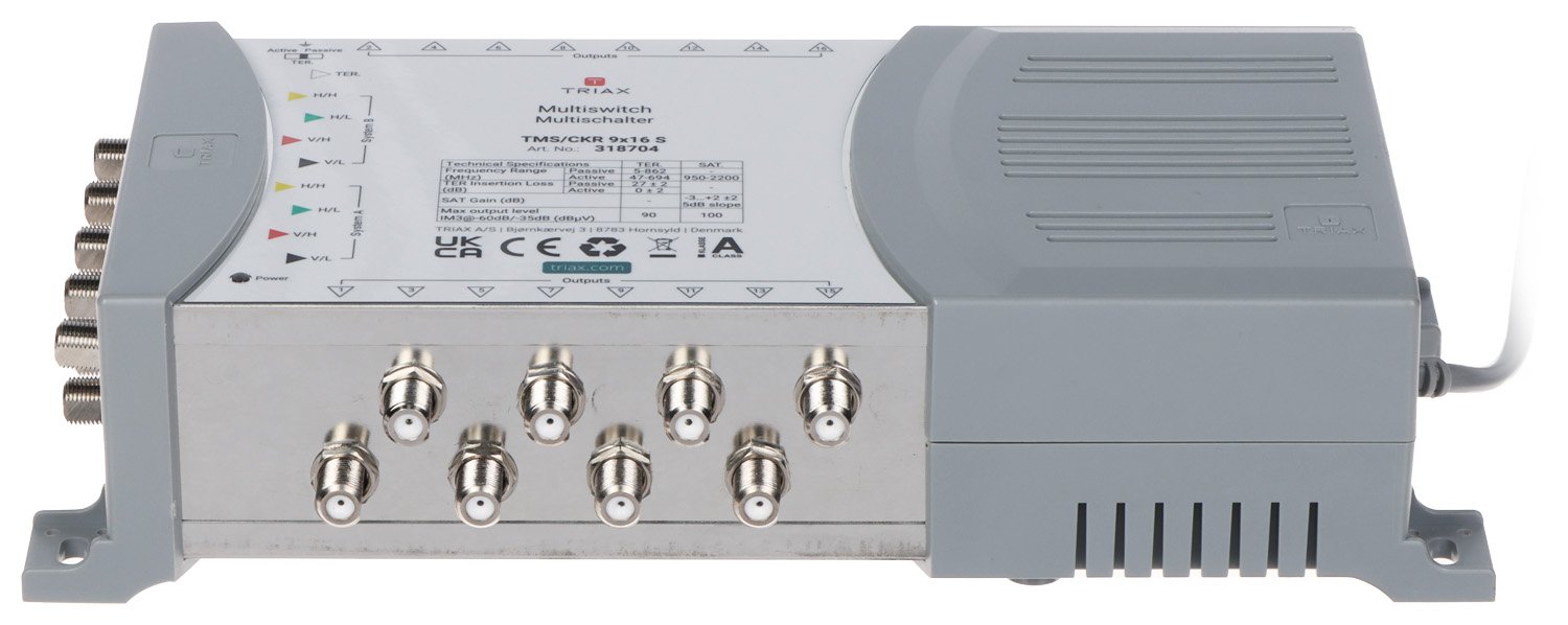 MULTISWITCH TMS-9/16S 9 WEJŚĆ / 16 WYJŚĆ TRIAX - obrazek 5
