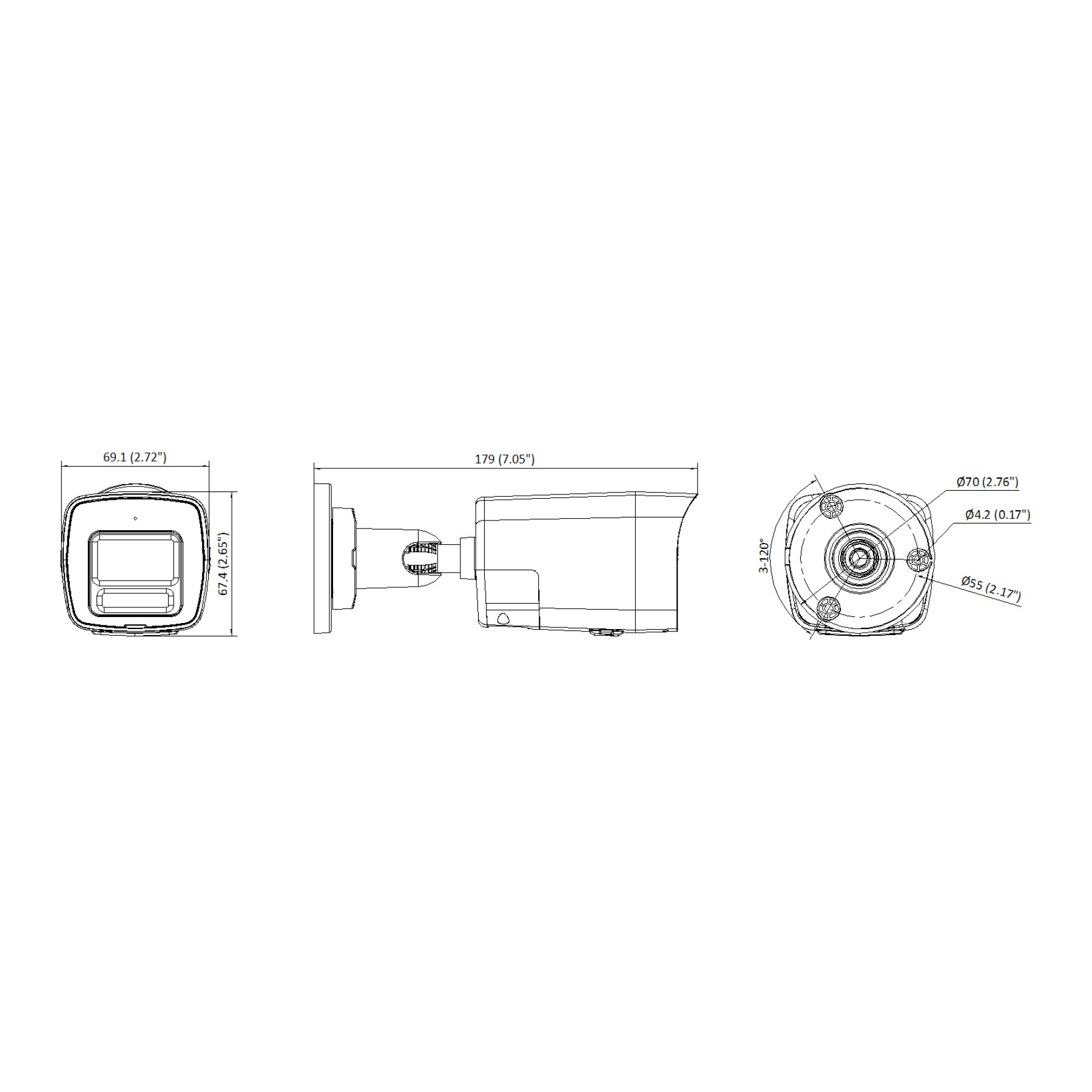 Kamera IP DS-2CD1083G2-LIUF Hikvision Smart Hybrid Light 4K - obrazek 6