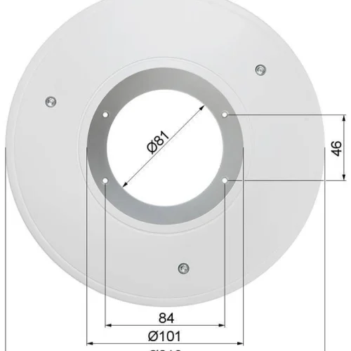 Uchwyt Sufitowy do kamer kulistych DS-1227ZJ Hikvi...