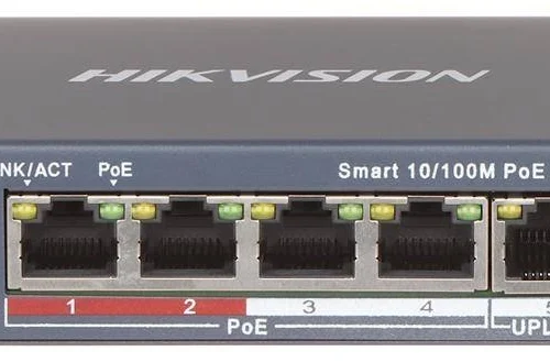 Switch POE DS-3E1105P-EI 4-PORTOWY Hikvision