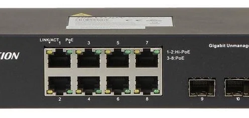 Switch POE DS-3T0510HP-E/HS 8-PORTOWY SFP Hikvisio...