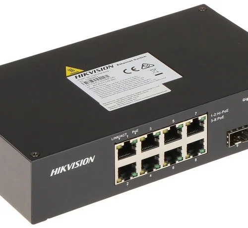 Switch POE DS-3T0510HP-E/HS 8-PORTOWY SFP Hikvisio...