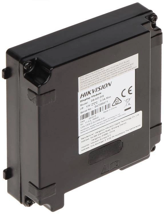 MODUŁ WYŚWIETLACZA DS-KD-DIS Hikvision - obrazek 3