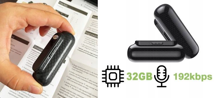 Dyktafon Q77 podsłuch na magnes 32GB - obrazek 7