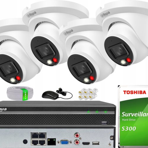 Zestaw do monitoringu IP 4x IPC-HDW2649TM-S-IL-028...