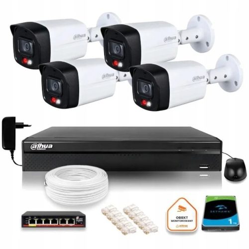 Zestaw do monitoringu IP 4x IPC-HFW1439TL1-A-IL 4M...