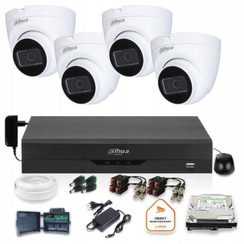 Zestaw monitoringu dom IP AHD 4w1 4x HAC-HDW1200TR...