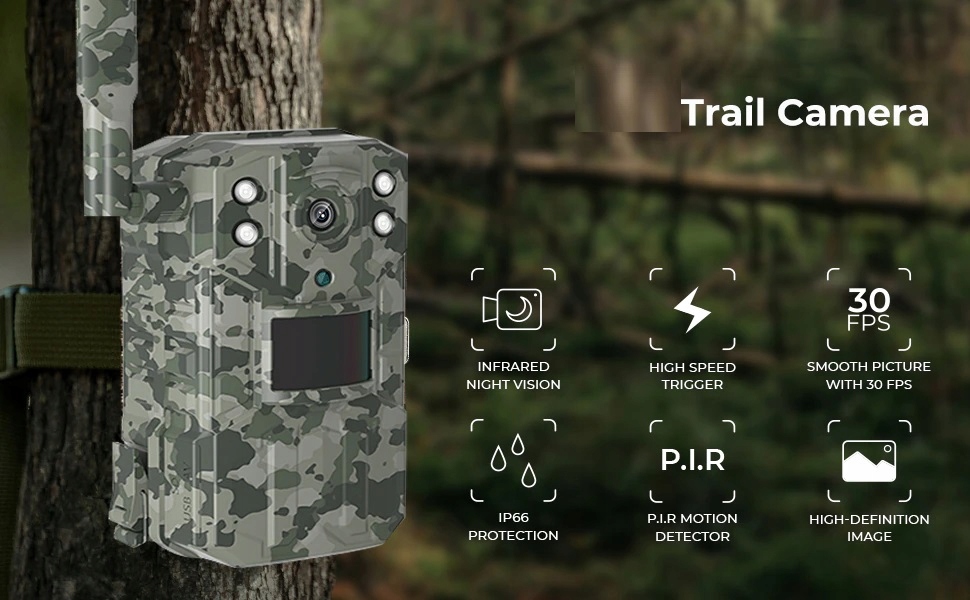 Fotopułapka Kamera Leśna GSM 4G LTE IR APP UCON - obrazek 3