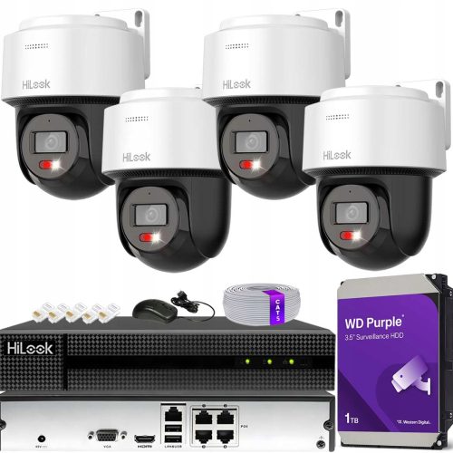 Zestaw do Monitoringu Kamera 4x PTZ-N2C200M-DE 2MP...