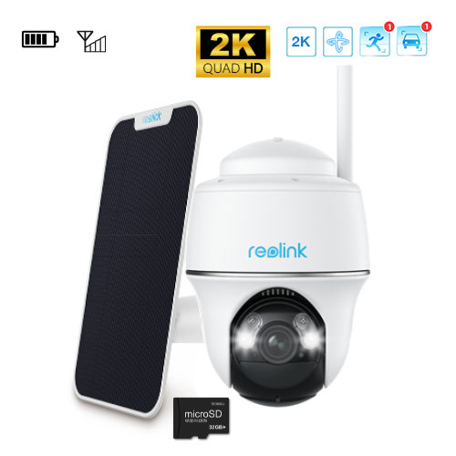 Kamera zewnętrzna obrotowa Reolink Go PT PLUS  2K GSM| Akumulator |  LTE 4G 3G | Bezprzewodowa | Tryb nocny | Czujnik ruchu | Reolink