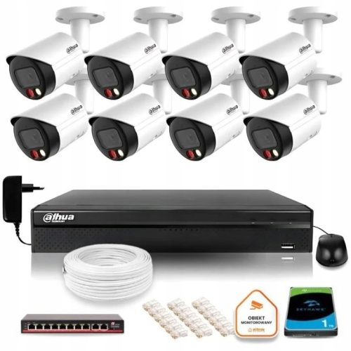 Zestaw do monitoringu IP 8x IPC-HFW2249S-S-IL-0280...