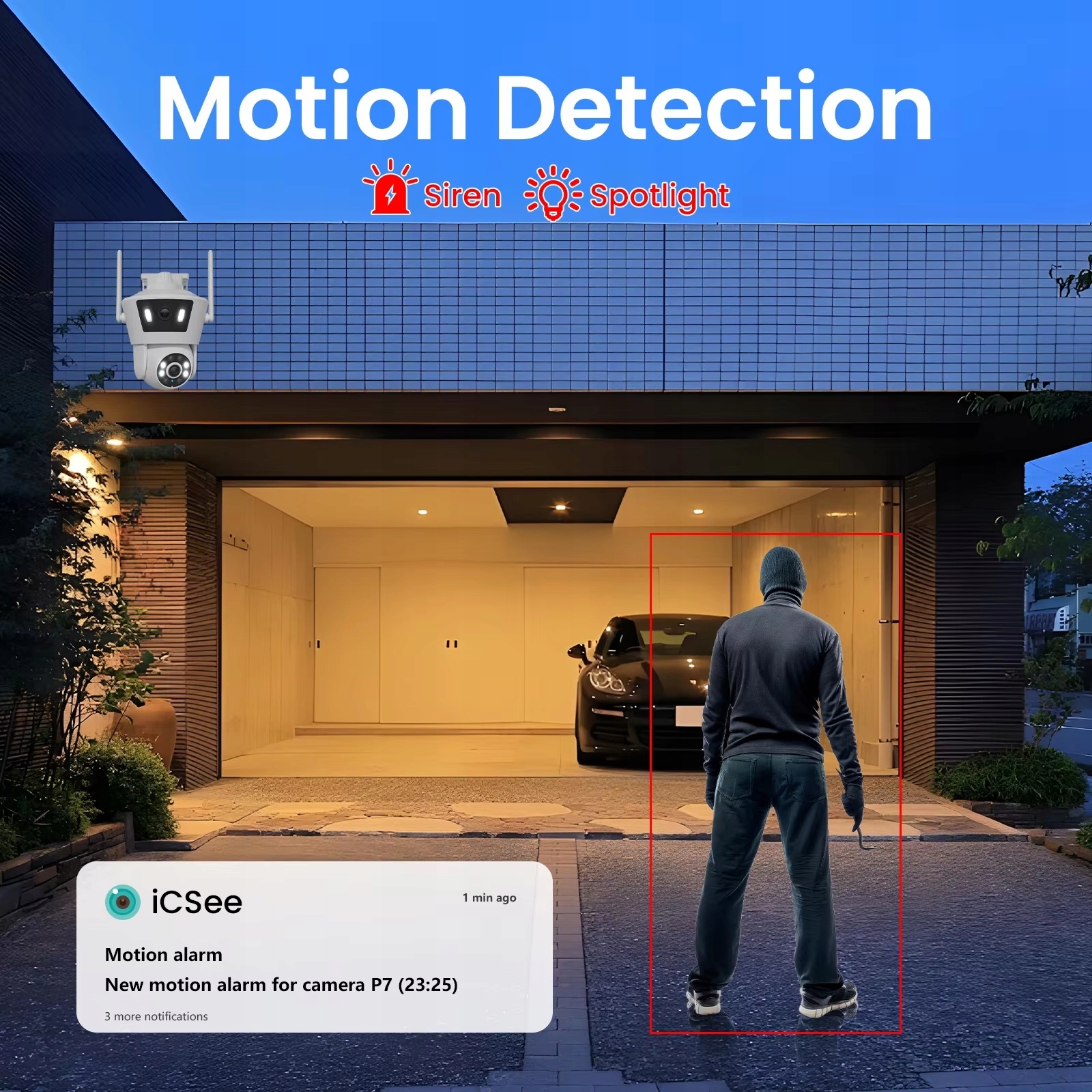 Kamera obrotowa wifi G-VISION AUTOTRACKING 6Mpx dwa obiektywy APP Icesee - obrazek 2