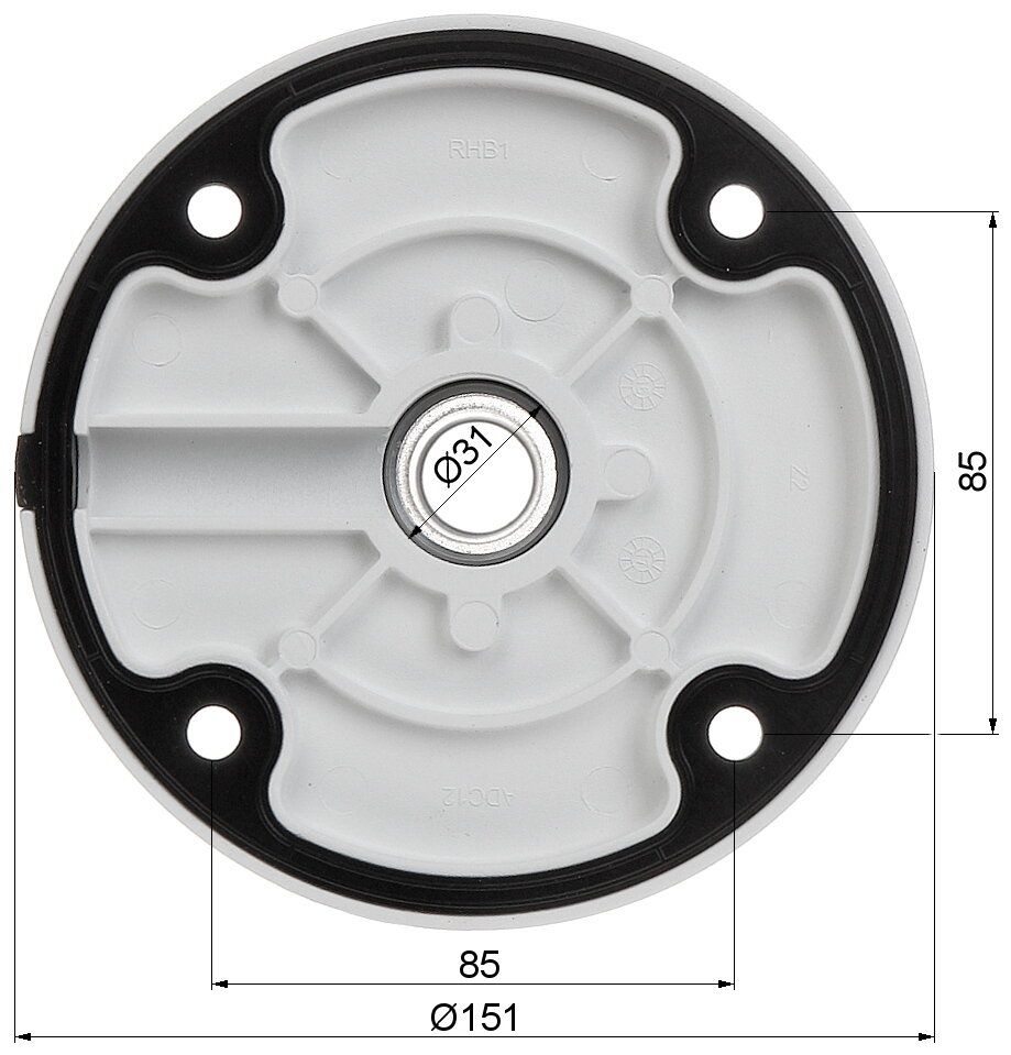 Uchwyt sufitowy kamery DS-1271ZJ-110 Hikvision - obrazek 2