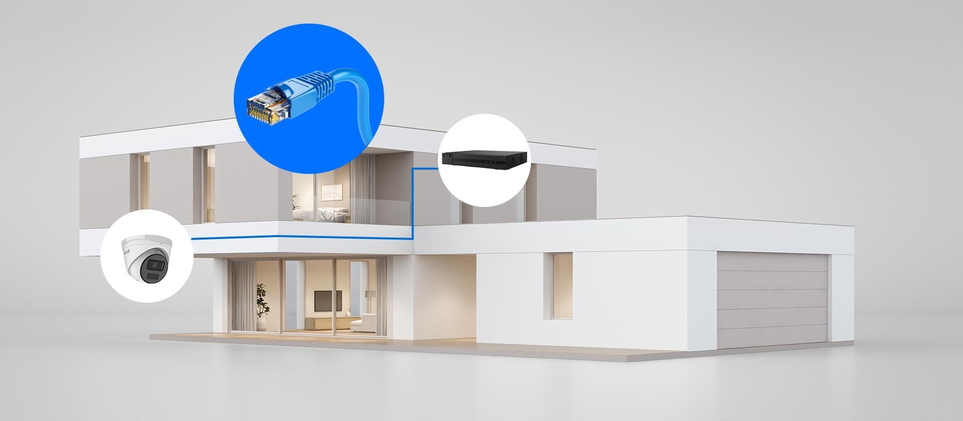 Zestaw do monitoringu dom firma kamera IP 2x IPCAM-T2-P 2Mpx IR 20m - obrazek 11