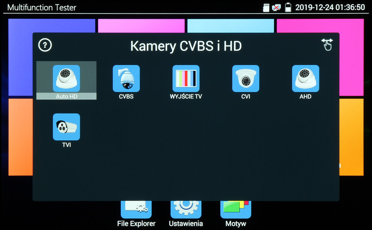 Wielofunkcyjny tester CCTV CS-H8-70H - obrazek 7