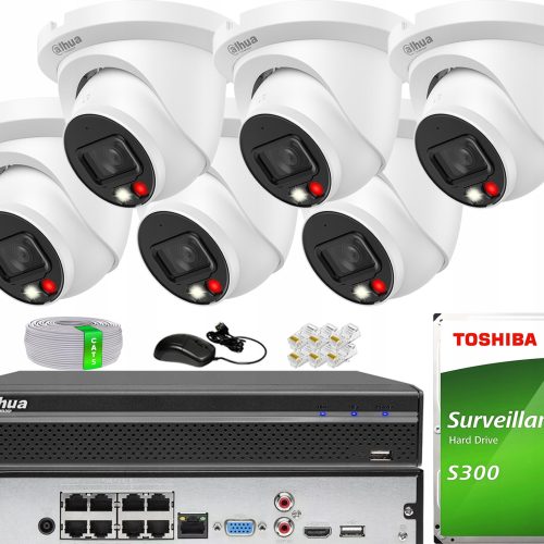 Zestaw do monitoringu IP 6x IPC-HDW2649TM-S-IL-028...