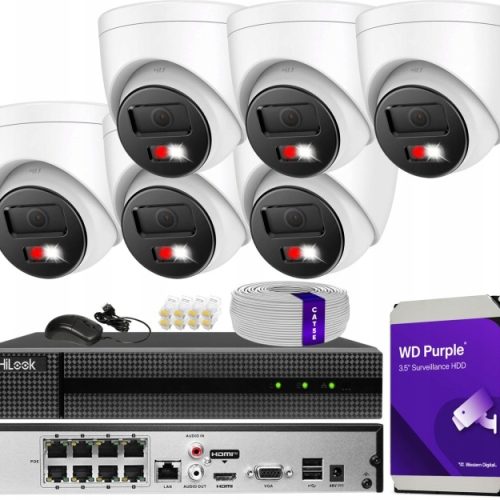 Zestaw monitoringu dom kamera IP 6x IPC-T280HA-LUF...