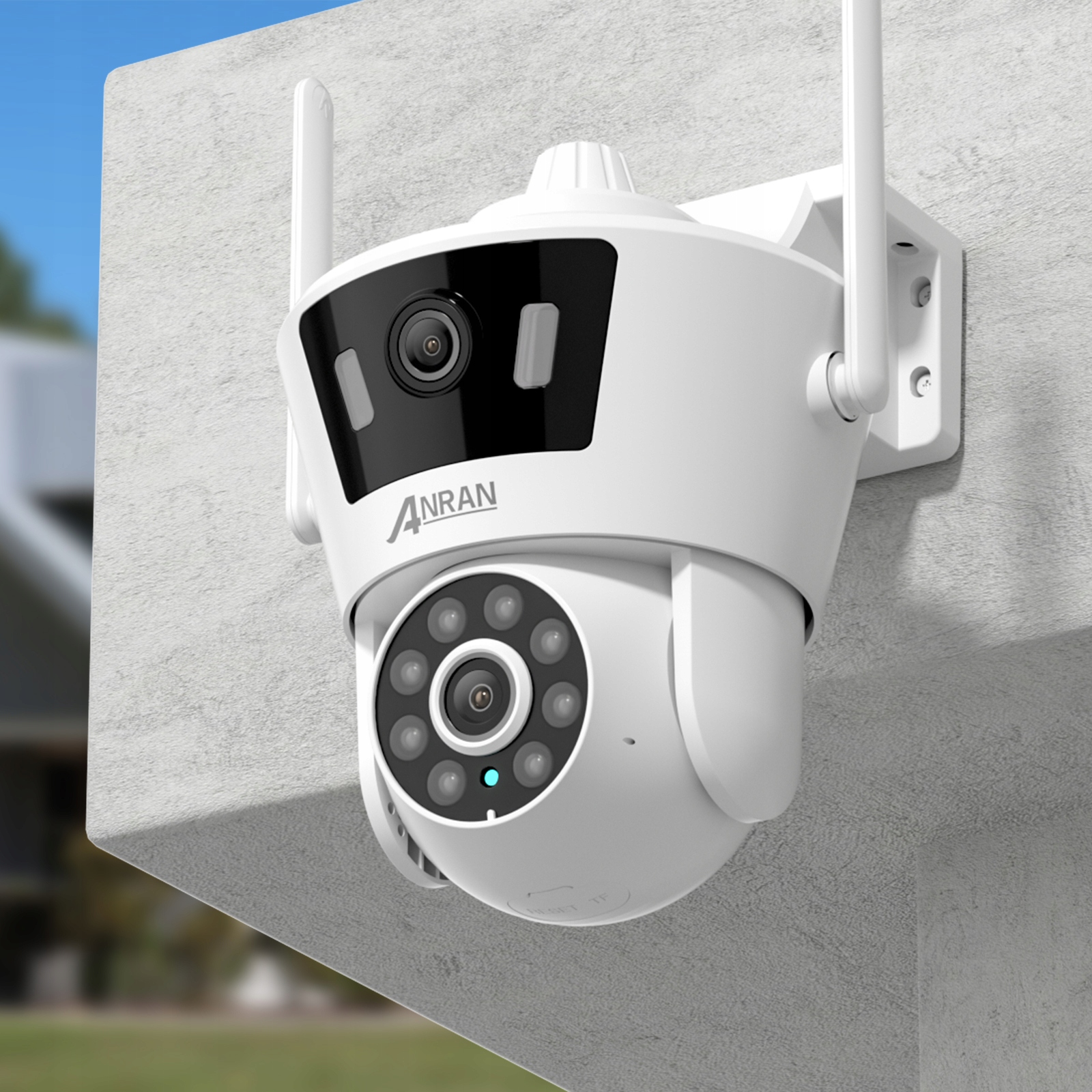 Kamera IP zewnętrzna Anran P7 Dual Lens Wifi Camera autotracking ICSEE - obrazek 3