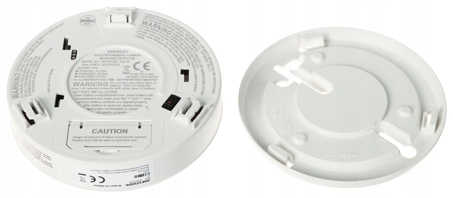 BEZPRZEWODOWA CZUJKA TLENKU WĘGLA (CZADU) AX PRO DS-PDCO-E-WE Hikvision - obrazek 4