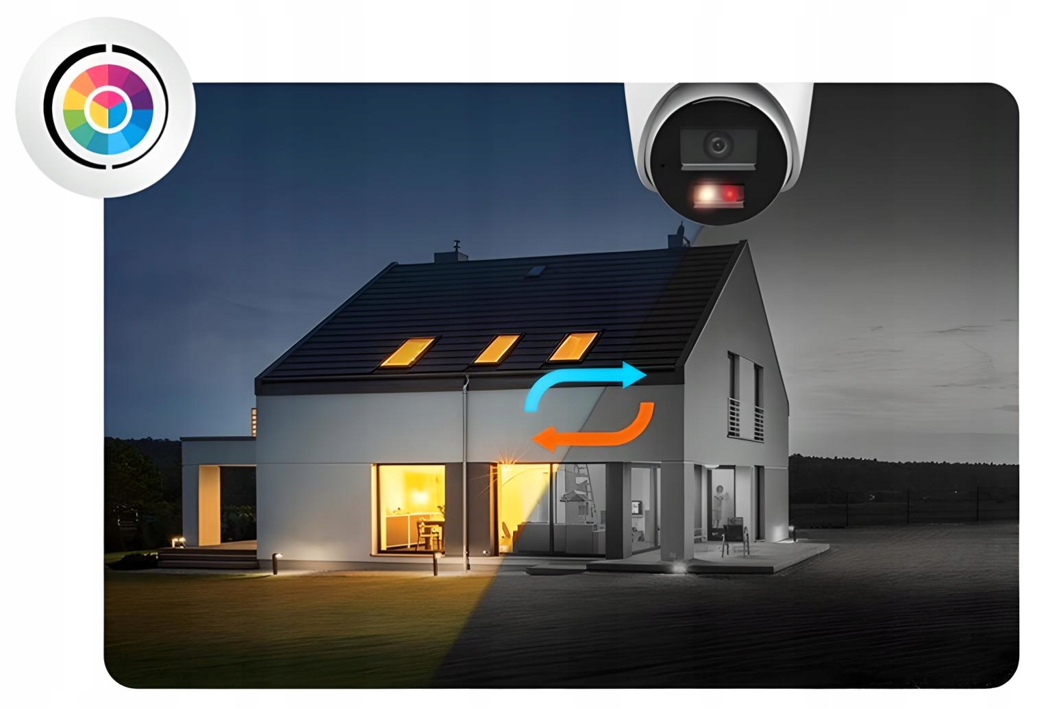 Zestaw Monitoringu IP 6x DS-2CD1061G2-LIU 6MPX Smart Hybrid Light Dysk 2TB - obrazek 8