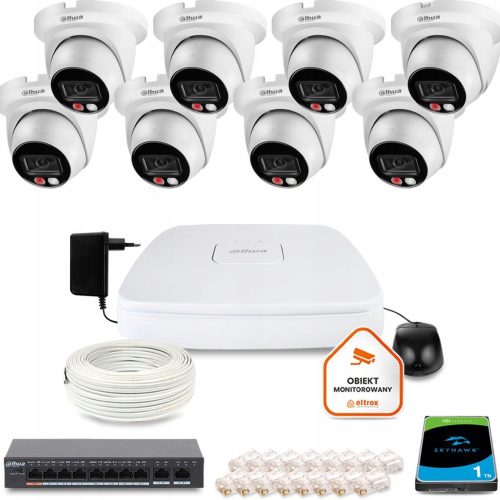 Zestaw do monitoringu IP 8x IPC-HDW2249TM-S-IL-028...