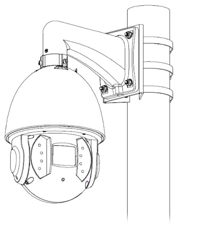 Uchwyt na słup PFA150-V2 Dahua - obrazek 5