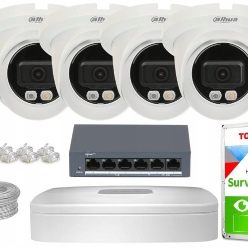 Zestaw do monitoringu dom IP 4x IPC-HDW2849TM-S-IL...