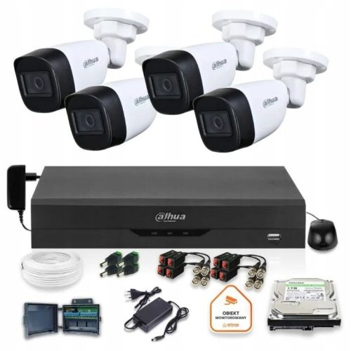 Zestaw do monitoringu 4w1 AHD IP 4x HAC-HFW1500C-0...