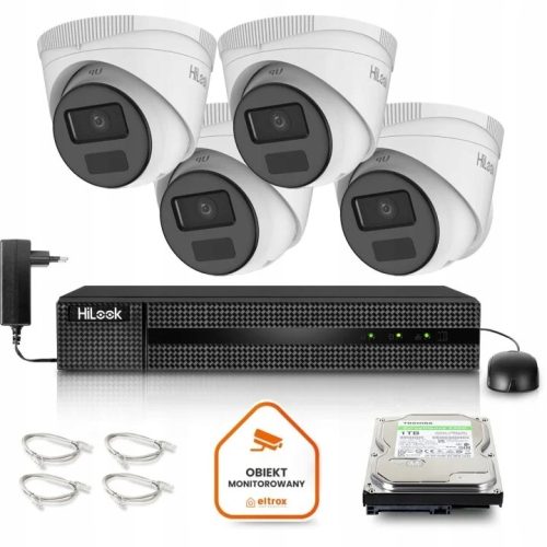 Zestaw do monitoringu dom firma kamera IP 4x IPCAM...