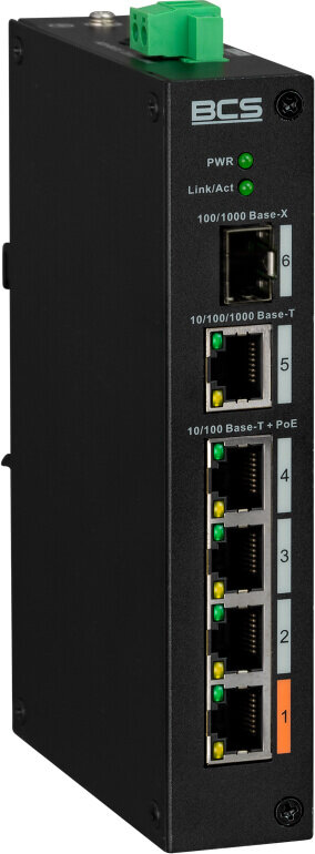 5 portowy niezarządzalny switch (PoE) BCS-L-SP0401G-1SFP(2) - obrazek 3