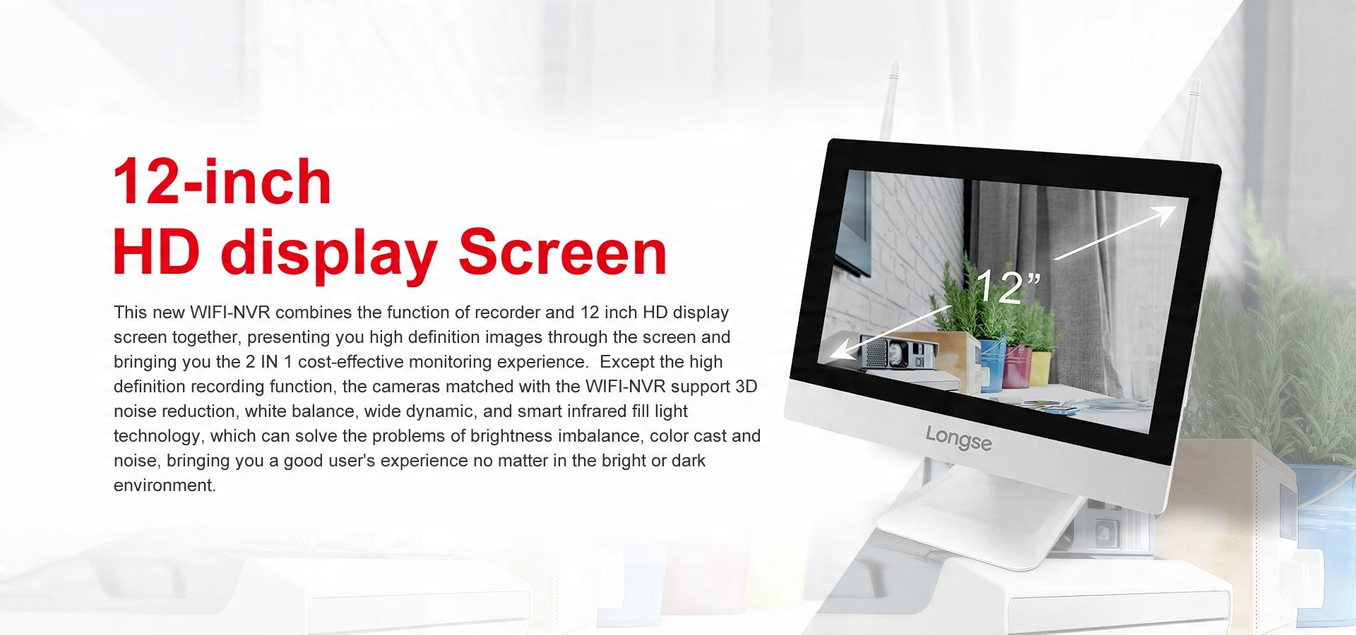 ZESTAW MONITORINGU WIFI 4 KAMERY IP 2MPX + MONITOR LCD NAGRYWARKA - obrazek 6