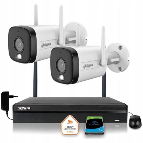 Zestaw monitoringu kamera IP 2x IPC-HFW1539DTK1-SW...