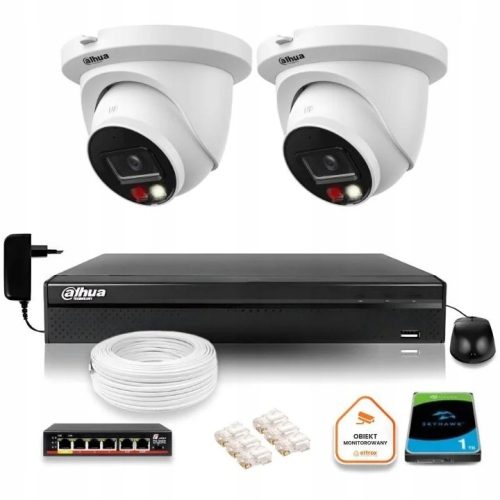 Zestaw do monitoringu IP 2x IPC-HDW2449TM-S-IL-028...