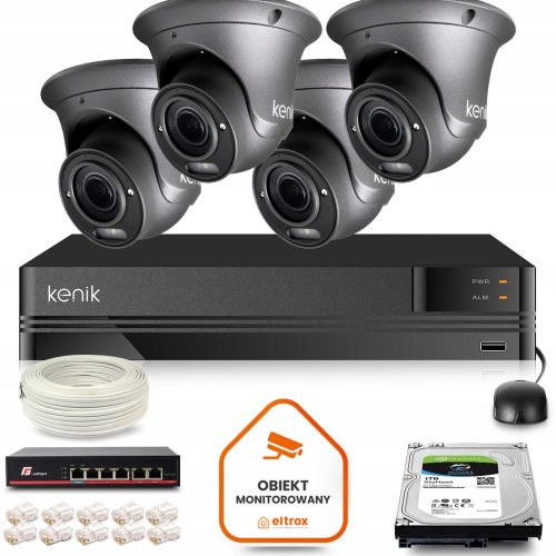 Zestaw monitoringu dom firma IP 4x KG-2160DVFAS-IL...