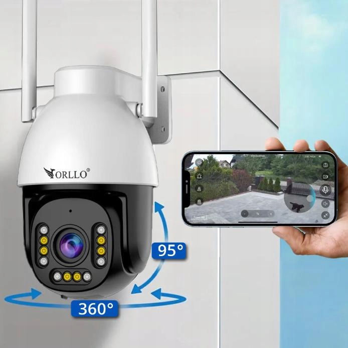 Kamera WiFi IP ORLLO Z9 ULTRA Zewn Obrót 4MP Zoom x10 2.7K+zasilacz+ - obrazek 11