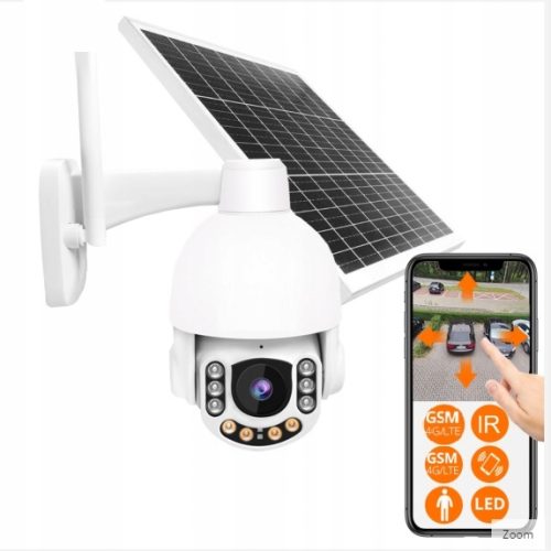KAMERA 4G LTE Z PANELEM SOLARNYM I BATERIĄ 80W 40...