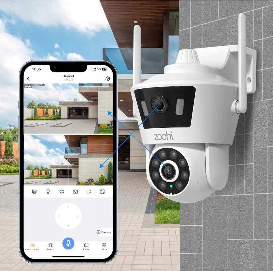 Kamera obrotowa wifi G-VISION AUTOTRACKING 6Mpx dwa obiektywy APP Icesee - obrazek 8