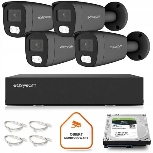 Zestaw do monitoringu IP dom kamera 4x EC-IP-B5MP3...