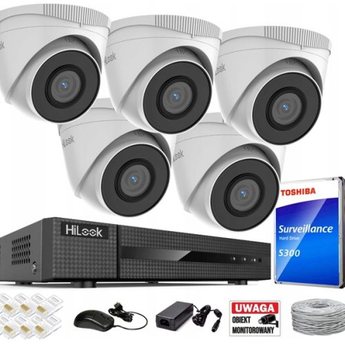 Zestaw do monitoringu dom kamera IP 5x IPCAM-T5 NV...