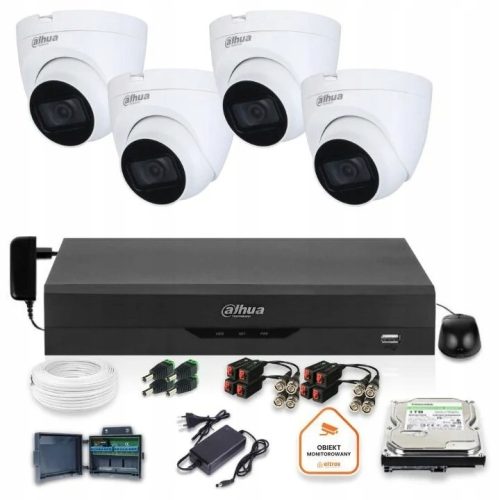 Zestaw monitoringu dom IP AHD 4w1 4x HAC-HDW1500TR...